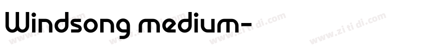 Windsong medium字体转换